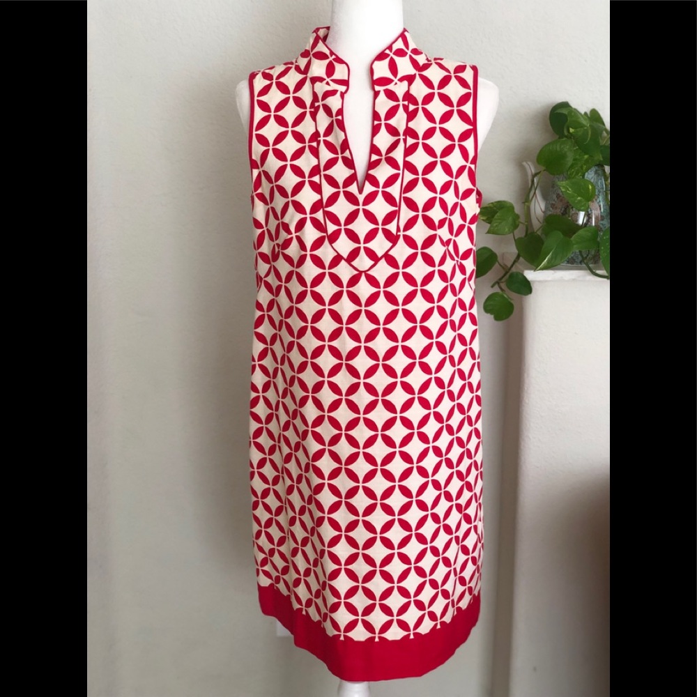 Jessica Howard Size 8 Dress career Cocktail Party Geometric 60s gogo pink